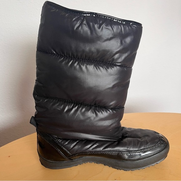 Coach Polina Black Puffer Boots Snow Rain Size 8.5 - Picture 7 of 12